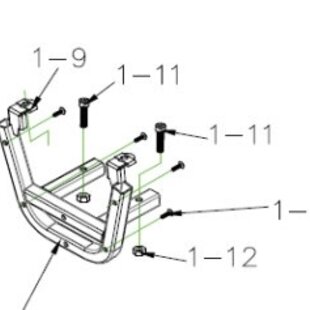 Voorbumper steun / beugel Mercurius 4D