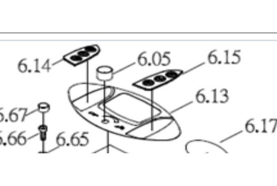 Excel Key pad rechts- Galaxy II Deluxe (6.15)