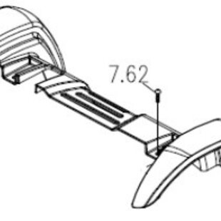 Spatbordbeschermer Galaxy II Grijs (achterspatbord)