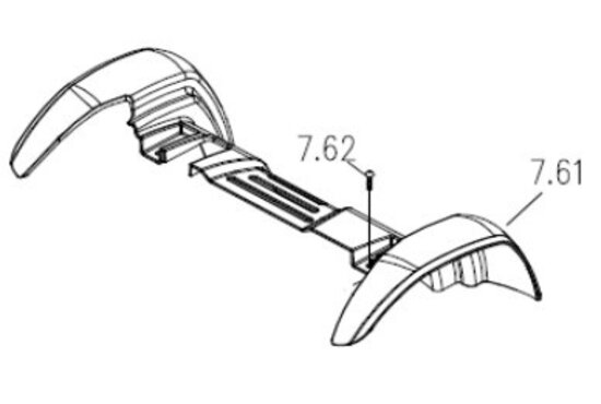 Excel Spatbordbeschermer Galaxy II Grijs (achterspatbord)
