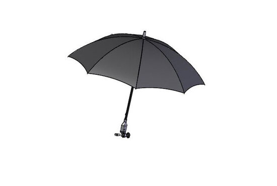 Topro Paraplu zonder multifunctionele houder, zwart Topro