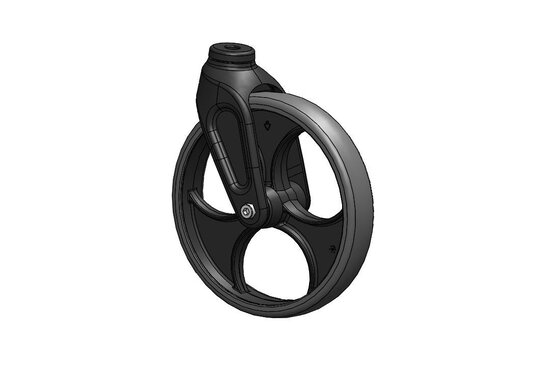 Topro Voorwiel compleet met vork Topro Troja Classic/Neuro