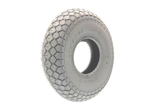 Silema Scootmobiel buitenband met blokprofiel (4.00 x 5 (330 x 100) Grijs blokprofiel C-154)