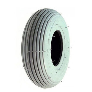 Scootmobiel buitenband met lijnprofiel (300 x 8 grijs lijnprofiel C-179)
