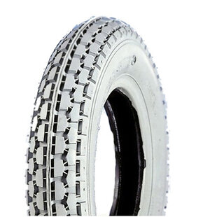 Scootmobiel buitenband met blokprofiel (2.50 x 8 Grijs blokprofiel C-177)