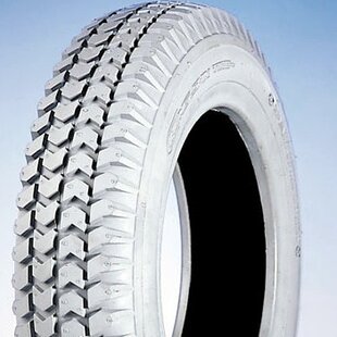 Scootmobiel buitenband met blokprofiel (3.00 x 4 (260 x 85) grijs blokprofiel C-248)