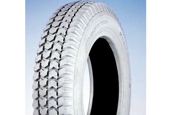 Silema Scootmobiel buitenband met blokprofiel (3.00 x 4 (260 x 85) grijs blokprofiel C-248)