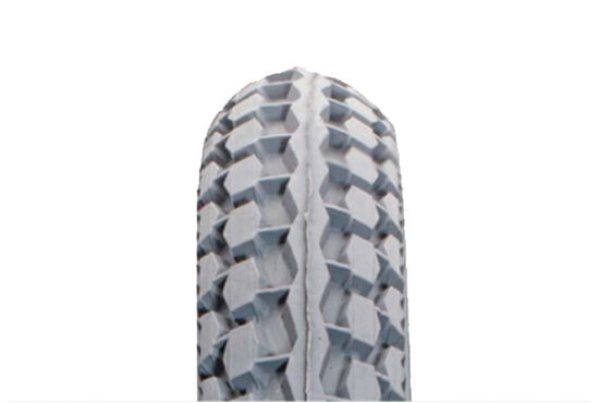 Silema Scootmobiel buitenband met blokprofiel (12 1/2  x 2 1/4 Grijs blok C-623)