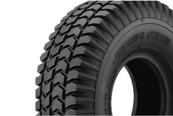 Silema Scootmobiel buitenband met blokprofiel (3.00 x 4 (260 x 85) (10 x 3) zwart blokprofiel cs C-248)