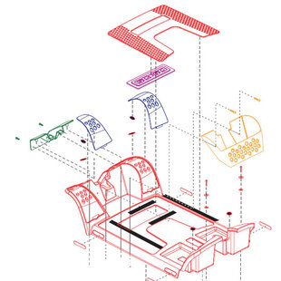 Voetplateau / Voetenplank / Treeplank pride gogo Elite traveller/ Plus 4 wiel