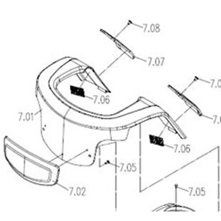 Voorkap tbv voorbumper Midnight Black Galaxy II (7.01)