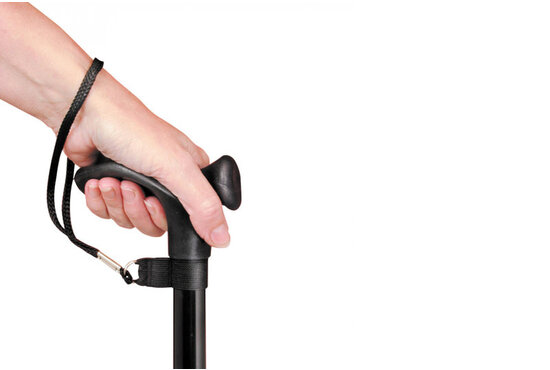 Able2 Polsbandje tbv wandelstok - zwart