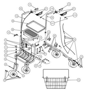 Wiel compleet met lagers Klassieke rollator 286B (per stuk) (3)