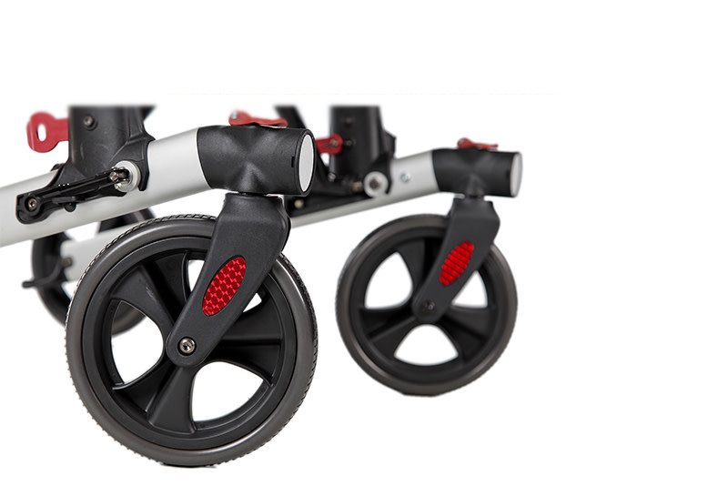 Wheelzahead Rode reflectors voor de zijkant van de voorvork van uw Wheelzahead rollator (2 stuks) afbeelding