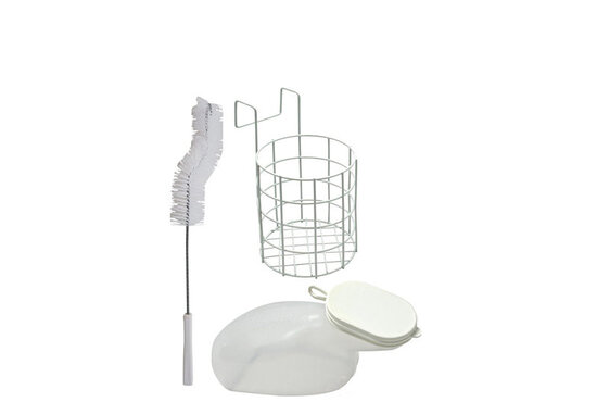 Careline Urinaalset vrouw (urinaal, urinaalhouder en urinaalborstel set)