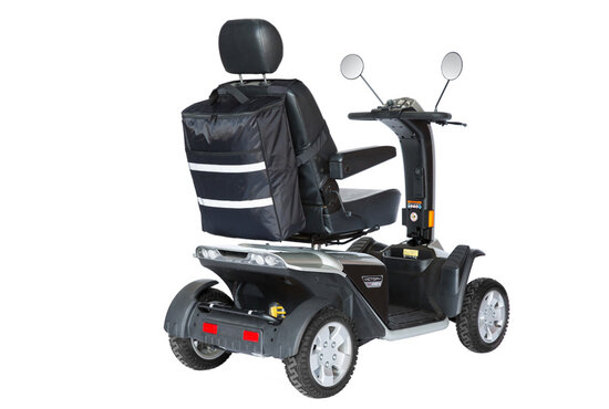 Zorgmiddelenaanhuis Scootmobiel boodschappentas met veiligheidsreflectie