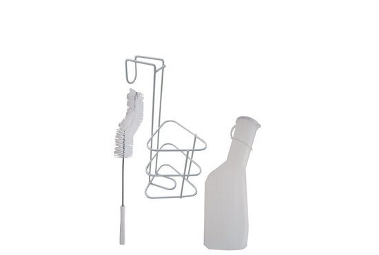 Careline Urinaalset man (urinaal, urinaalhouder en urinaalborstel set)