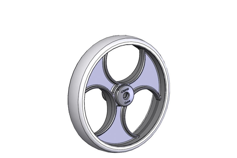 Topro Achterwiel zonder drempelhulp, per stuk Topro Troja Classic / Walker / Original afbeelding