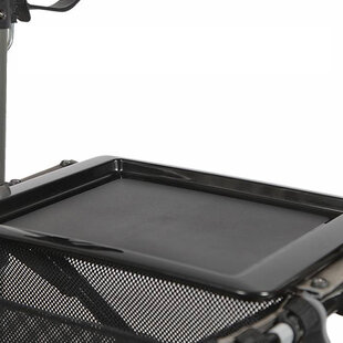 Zwart dienblad voor uw Wheelzahead rollator