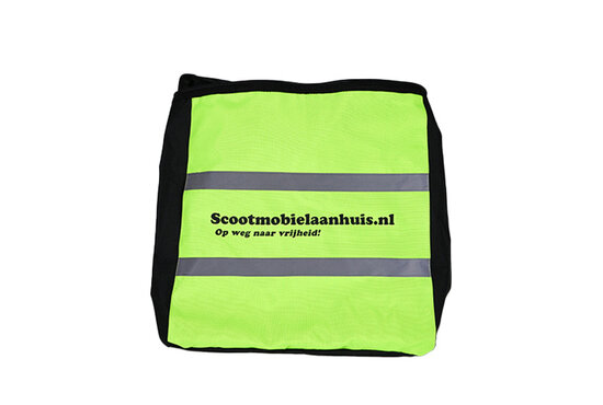 Zorgmiddelenaanhuis Fluorescerende boodschappentas voor uw scootmobiel