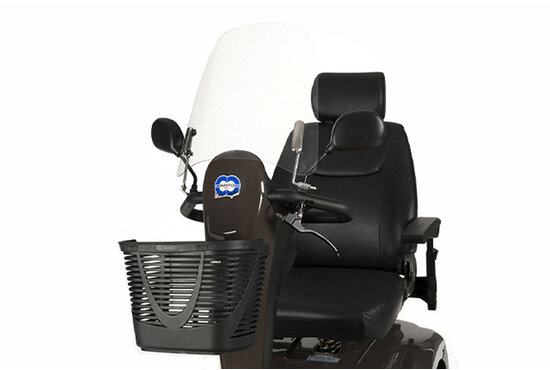 Scootmobielaanhuis Windscherm Universeel - Laag - 42 cm x 42 xm (H x B)