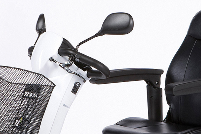 Scootmobielaanhuis Spiegel voor uw scootmobiel — Universeel met een klem om het stuur afbeelding