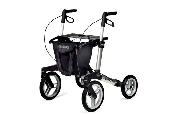 Gemino Gemino 60 M zilver rollator met extra grote wielen