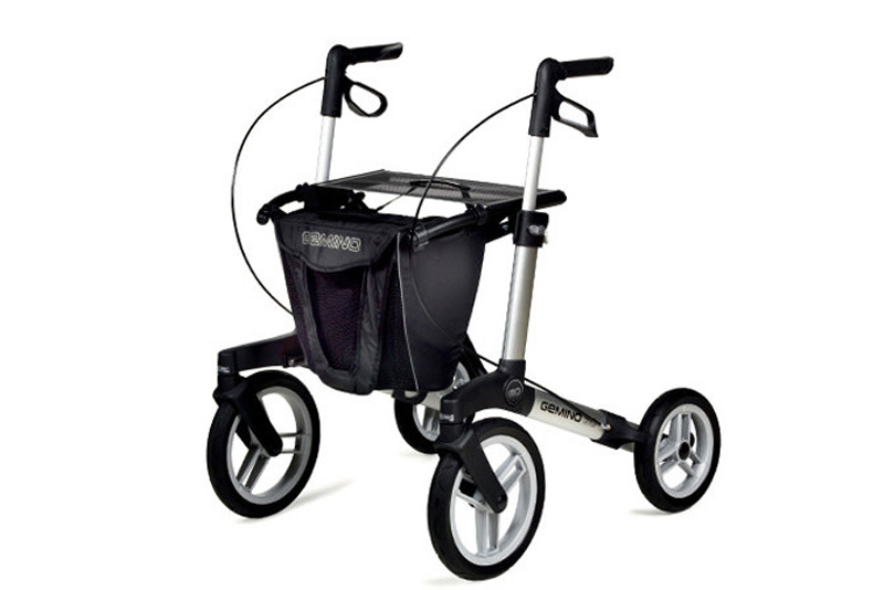 Gemino Gemino 60 M zilver rollator met extra grote wielen afbeelding