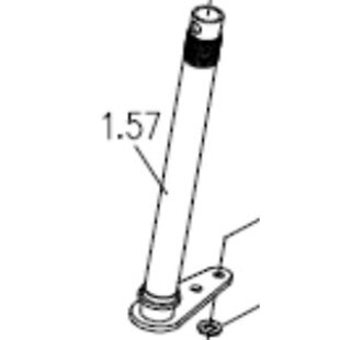 Stuurstang / balhoofd compleet Galaxy II - 4 wiel