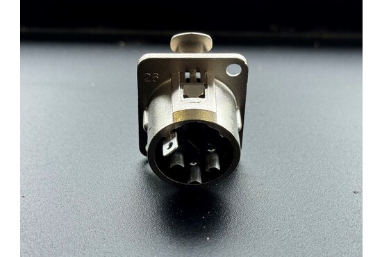 Silema XLR 3p. chassis metaal (Laadchassis / Laadplug)