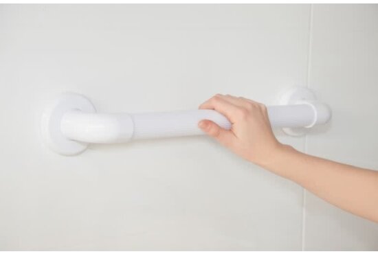 Able2 Wandbeugel kunststof wit