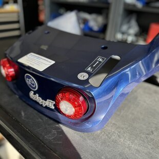 Achterkap compleet, Lightning Blue Galaxy II - Tweedehands