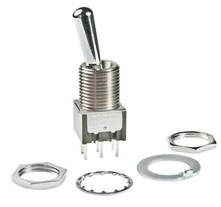 Schakelaar t.b.v. aansluitkabel 6 polig (wordt geleverd excl.schakelaarkap)