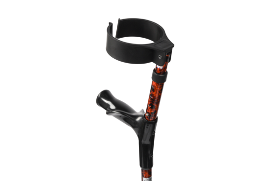 MultiMotion Elleboog krukken anatomisch handvat en gesloten manchet (per set) - print