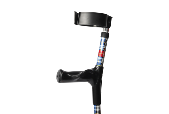 MultiMotion Elleboog krukken anatomisch handvat en gesloten manchet (per set) - print