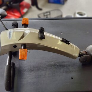 Stuurkolom + voorkap, knipperlicht en spiegel vermeiren ceres 4 - Tweedehands