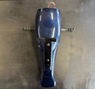 Stuurkap compleet inclusief printplaat en gashendel blauw - Tweedehands