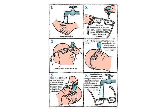 Able2 Druppelbril voor toedienen van oogdruppels