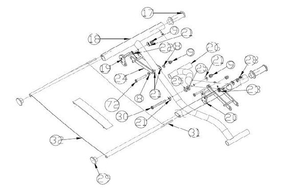 EZ-Lite Opvulbussen tbv kruisframe/zijframe (set van 2) NR17