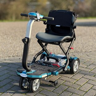 Scootmobiel Brio Bobby Blue Deluxe Luchtbanden (opvouwbaar) - Tweedehands