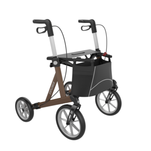 Explorer outdoor rollator XL tm 200KG inclusief rugsteun