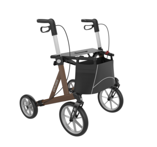 Explorer outdoor rollator XL tm 200KG inclusief rugsteun
