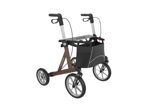 Rehasense Explorer outdoor rollator XL tm 200KG inclusief rugsteun