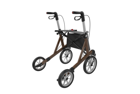 Rehasense Explorer outdoor rollator XL tm 200KG inclusief rugsteun