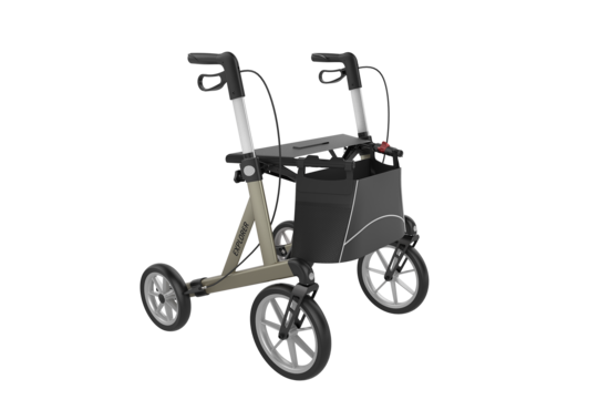 Rehasense Explorer outdoor rollator XL tm 200KG inclusief rugsteun