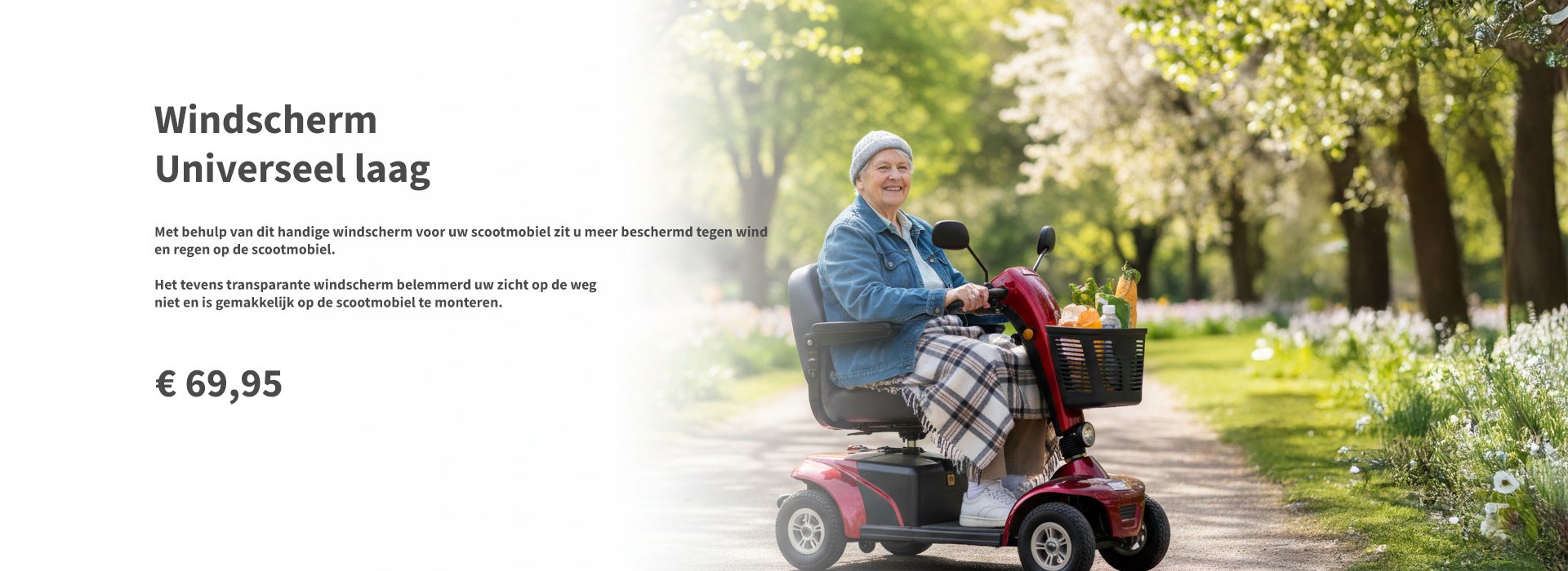 Windscherm universeel laag
