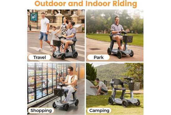 Paiseec Paiseec  TTZ Electric S3 lichtgewicht opvouwbare scootmobiel