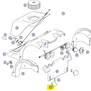 Spatlap achterzijde Solo - Tweedehands