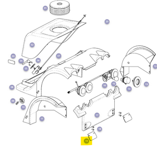 Spatlap achterzijde Solo - Tweedehands