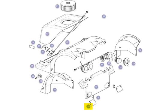Solo TS Spatlap achterzijde Solo - Tweedehands